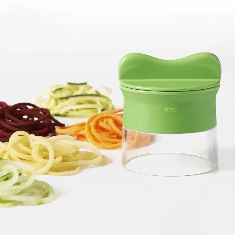 🥒 Handheld Spiralizer Vegetable & Fruit Slicer | Adjustable Grater & Cutter | Compact Kitchen Tool for Healthy Salads