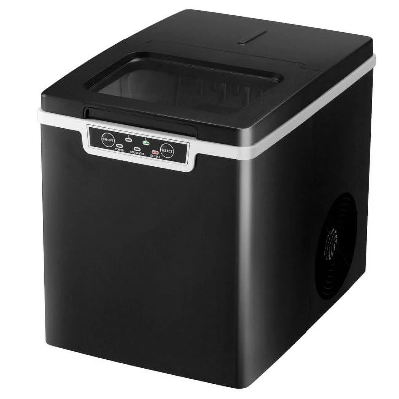 2 Quart Portable Ice Maker Machine with Scoop and Basket - Makes up to 26 pounds of Ice cubes in 24 hours.