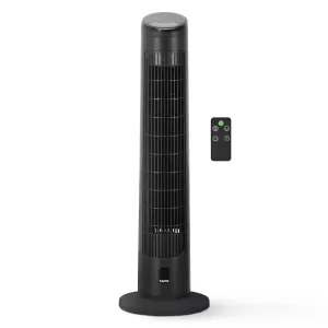 29-Inch 90 Degree Tower Fan with Remote Control - Powerful Wind, 6 Speeds and 3 Modes