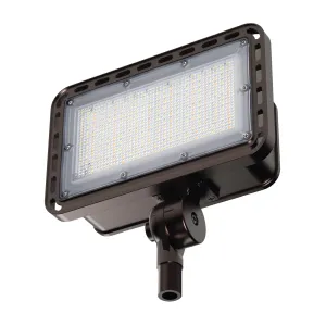 8000/6000/4000 Lumens Adjustable White Commercial Flood Light, Bronze