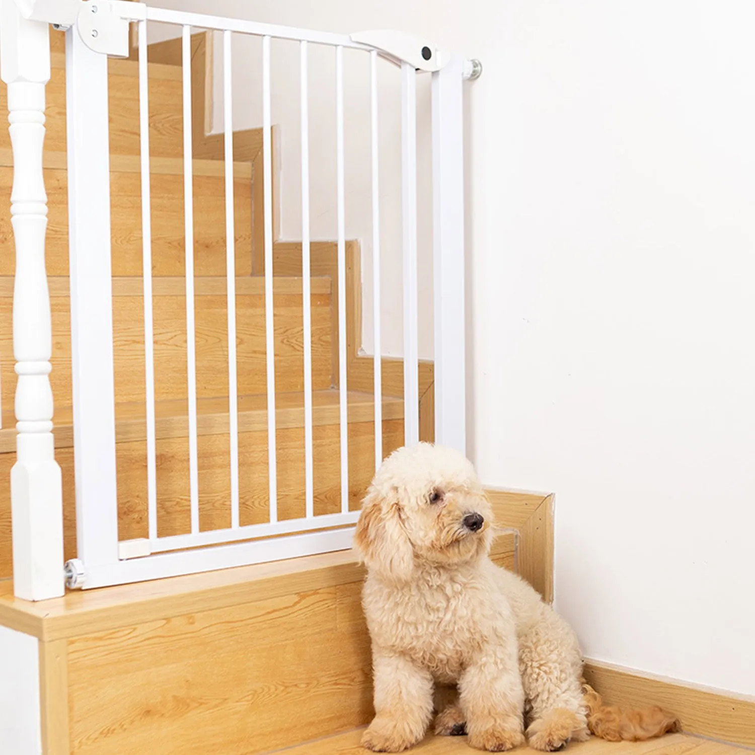 Adjustable Baby Pet Child Kid Safety Security Gate Stair Barrier Door Extension Bs