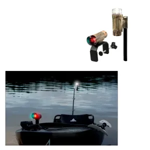 Attwood PaddleSport Portable Navigation Light Kit - C-Clamp, Screw Down or Adhesive Pad - RealTree? Max-4 Camo