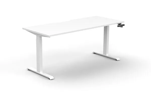 Boost Crank 1.5m Single Sided Workstation - White