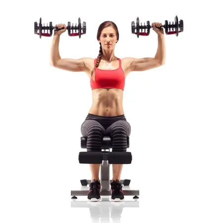 Bowflex SelectTech 552 Adjustable Dumbbells Syncs with Free SelectTech App & Space Saving (Pairs)