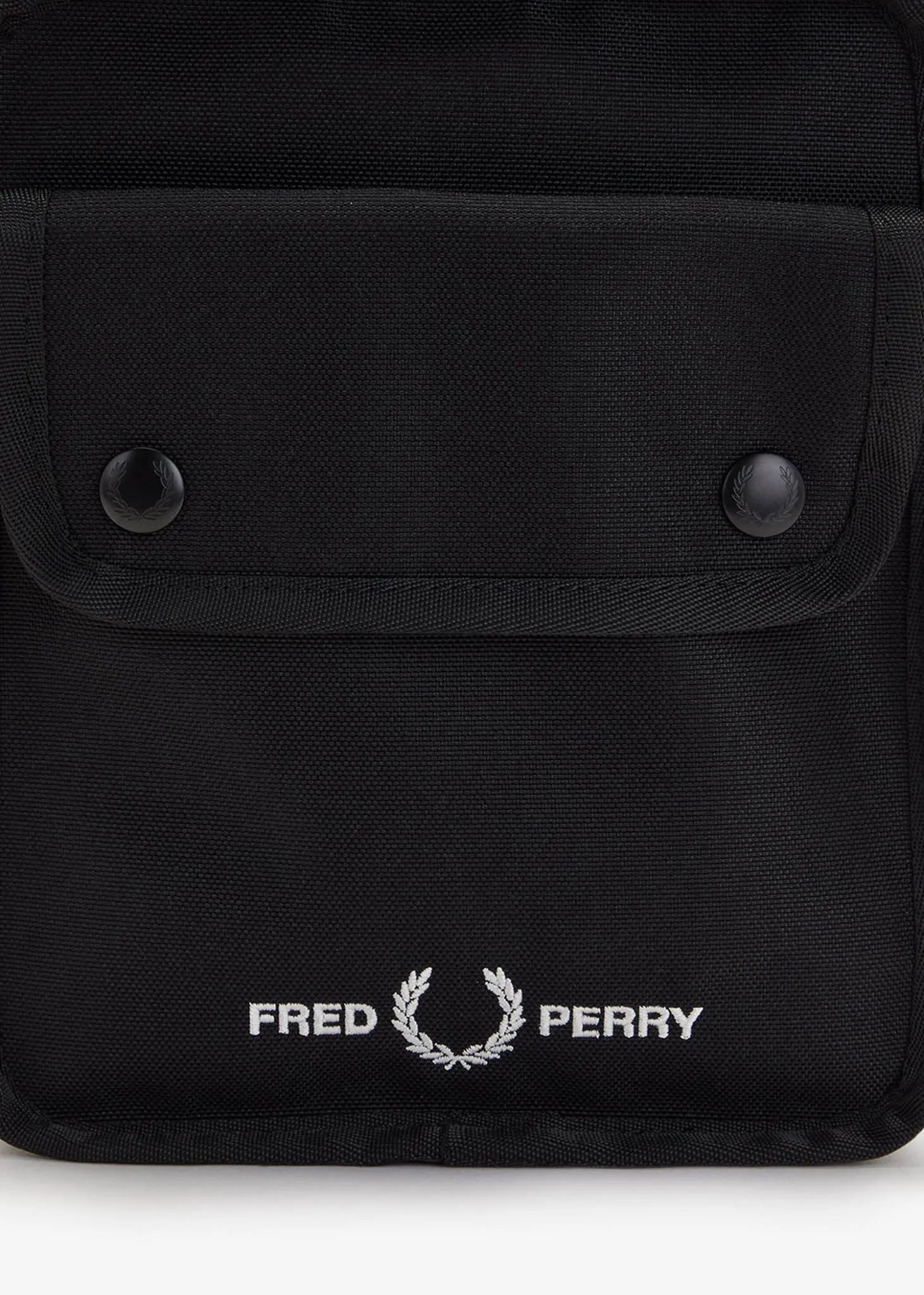 Branded side bag - black