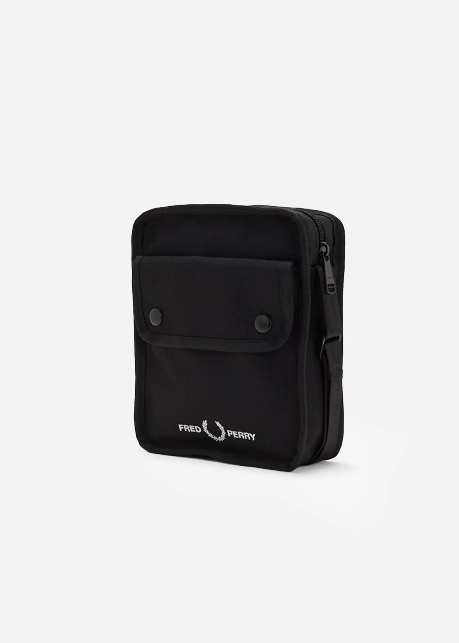 Branded side bag - black