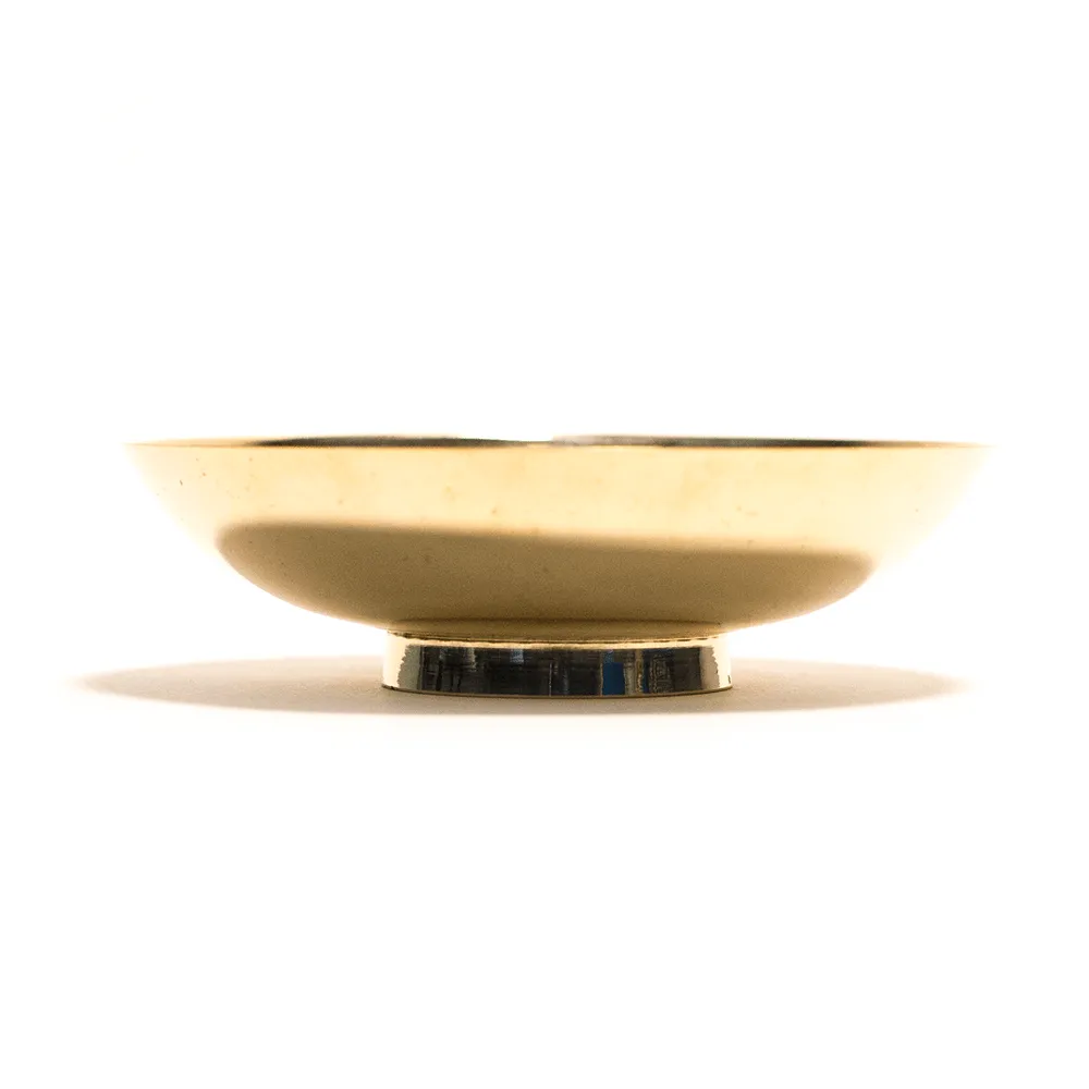 BRASS BOWL WITH SKULL 6 INCHES