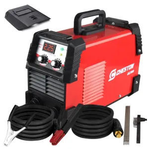 Cheston Ultra 200AB Inverter ARC Welding Machine (MMA) IGBT LED Display Hot Start Welder Tool with Welding Cables, Goggles, Welding Rods & Other Accessories with Current, Hot Start & Arc Regulator