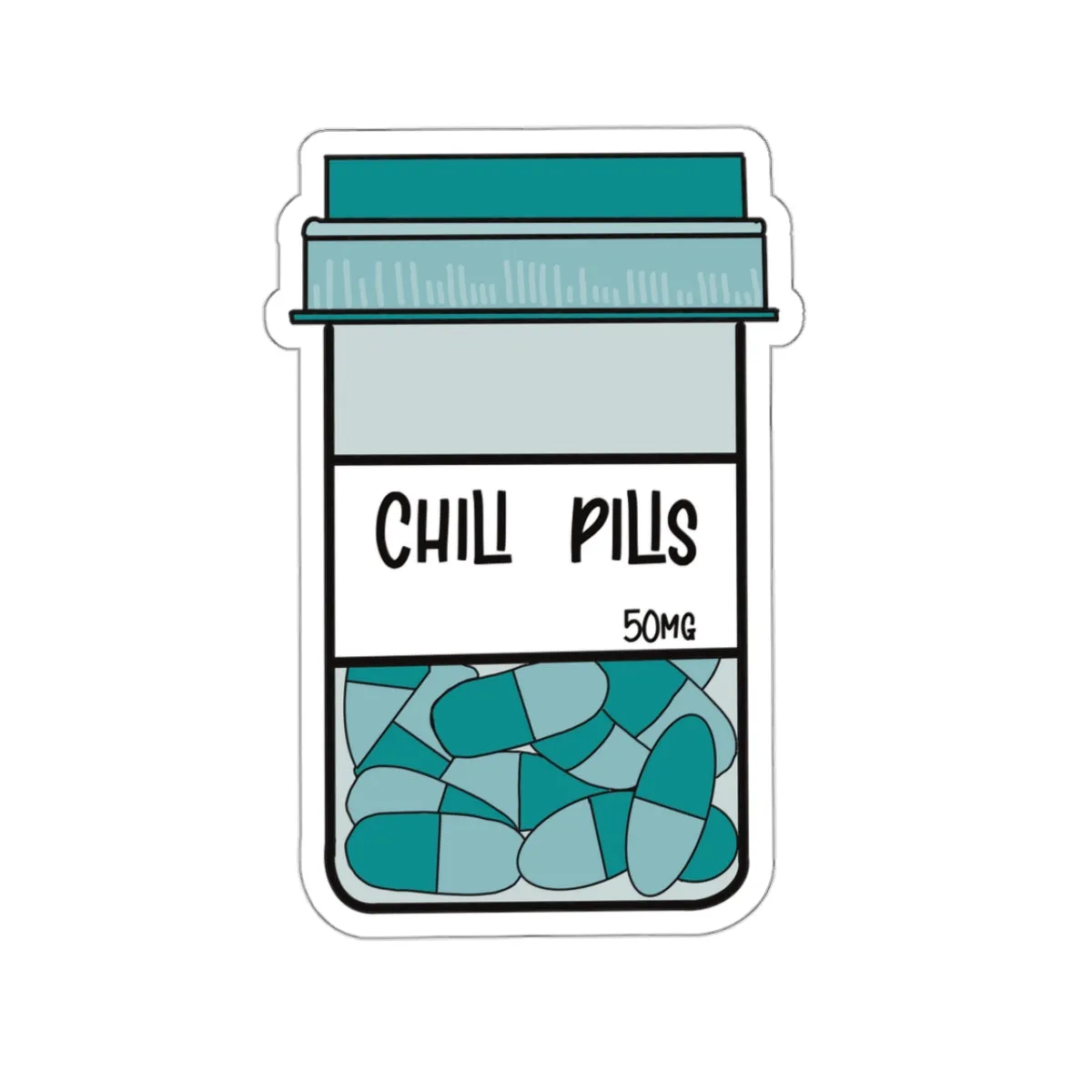 Chill Pills Kiss-Cut Sticker