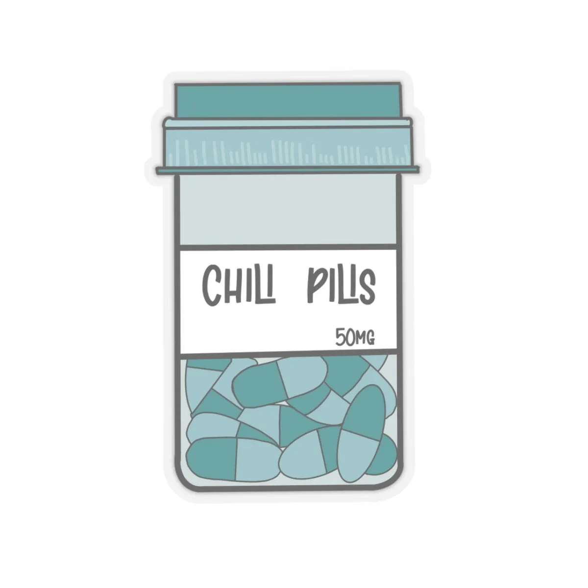 Chill Pills Kiss-Cut Sticker