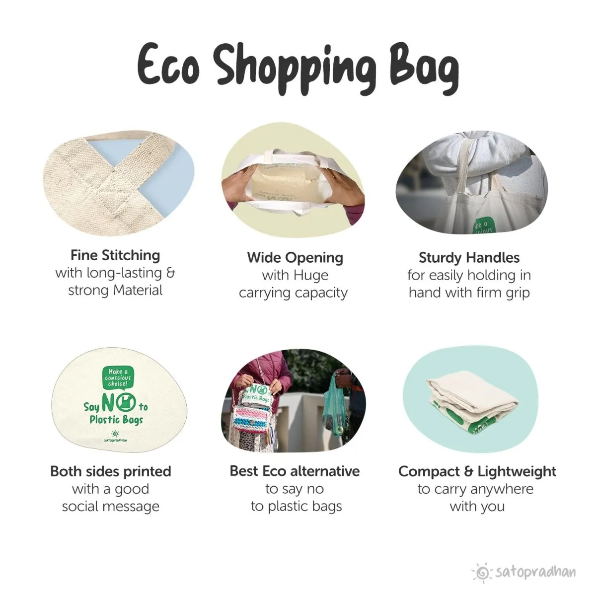 Cotton Shopping Bag - Eco-Friendly Plastic Alternative