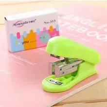 Cute Mini Stapler with stapler pin DL0582- Multicolor