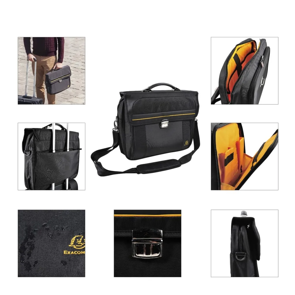 Exacompta Exactive 15.6" Messenger Laptop Bag - Durable, Stylish, Waterproof Protection for Your Devices