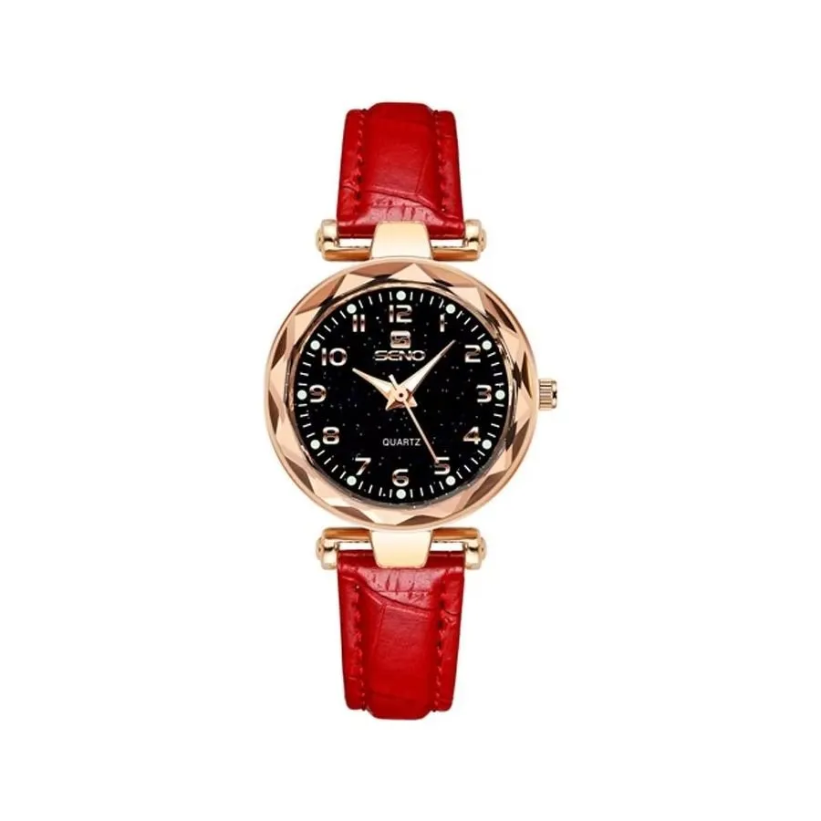 GemLuxe 33MM Dial Waterproof Diamond Watch