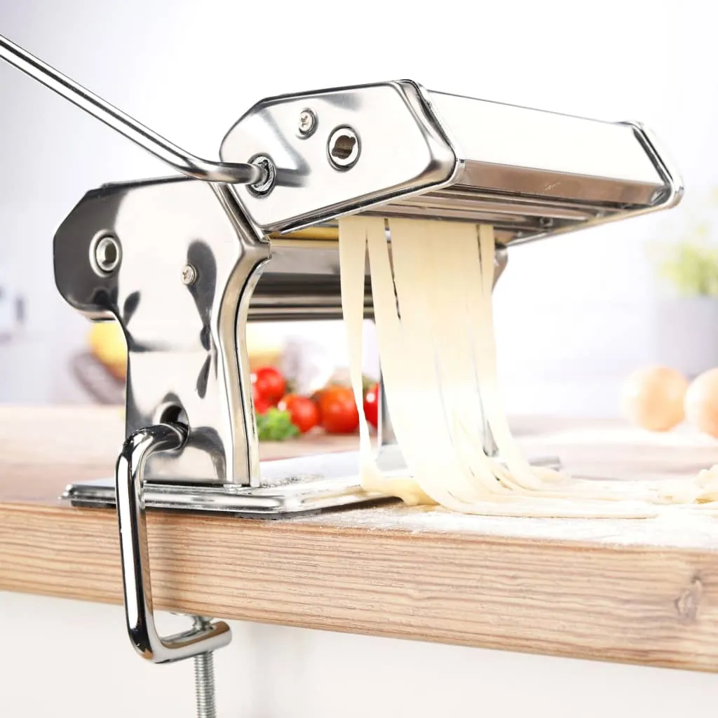 HI Pasta Maker Aluminium – Adjustable Thickness & Width | Easy-to-Clean Noodle Maker for Homemade Pasta