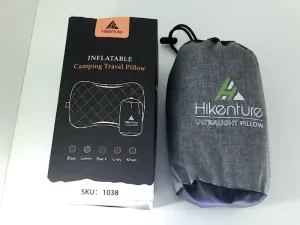 Hikenture Inflatable Camping Travel Pillow Gray