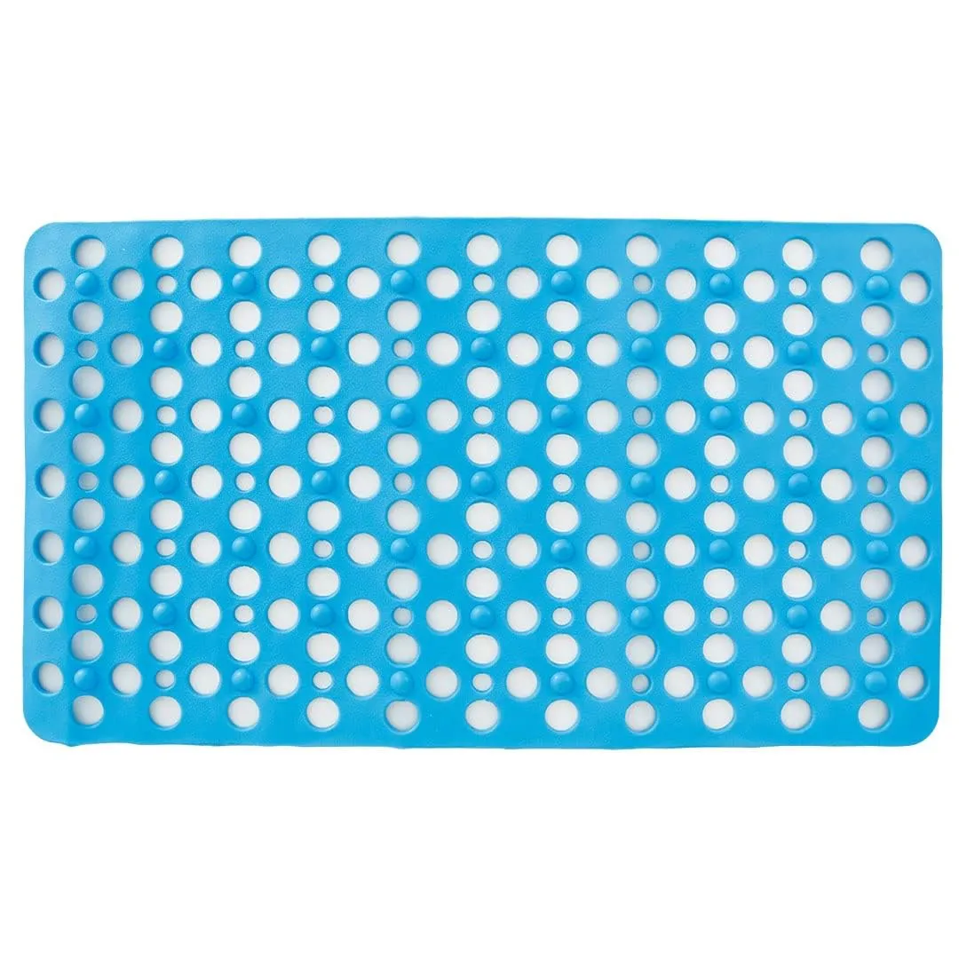 Homestic Bathroom Mat|Anti Slip Mat for Bathroom Floor|Durable,Wear Resistant & Easy to Maintain|Foot Massager Door Mat with Water Drainage Holes|HY-03|40 x 70 cm,Sky Blue