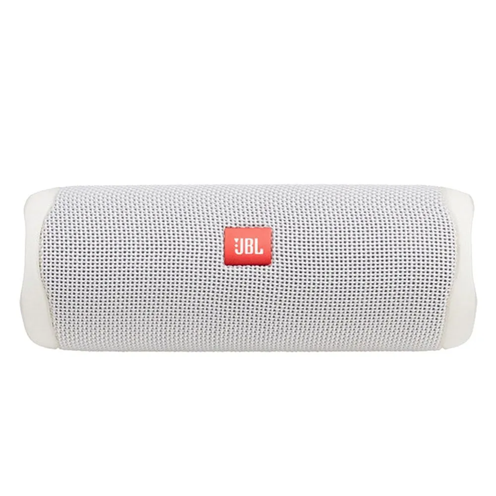 JBL FLIP 5 Portable Waterproof Bluetooth Speaker - White with Case