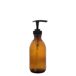 Kates Amber Glass Soap Bottle 200ml