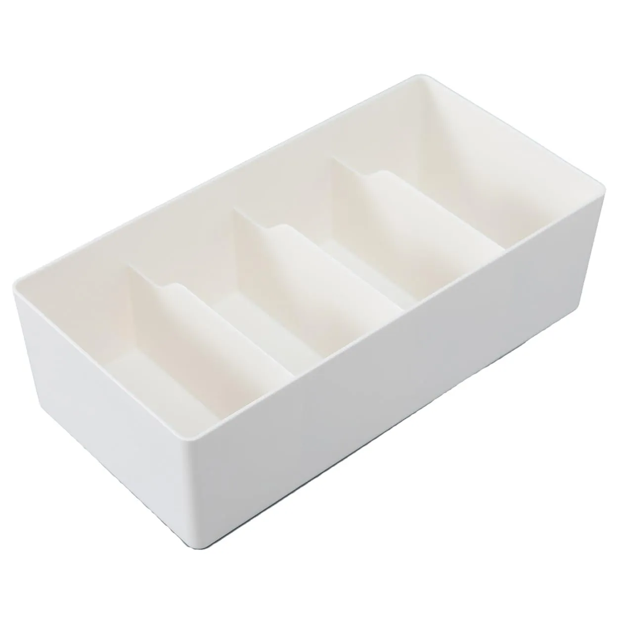 Kuber Industries Cloth Storage Box 4 GridDrawer Divider|Wardrobe Organizer For clothes-Pack of 4 (White)