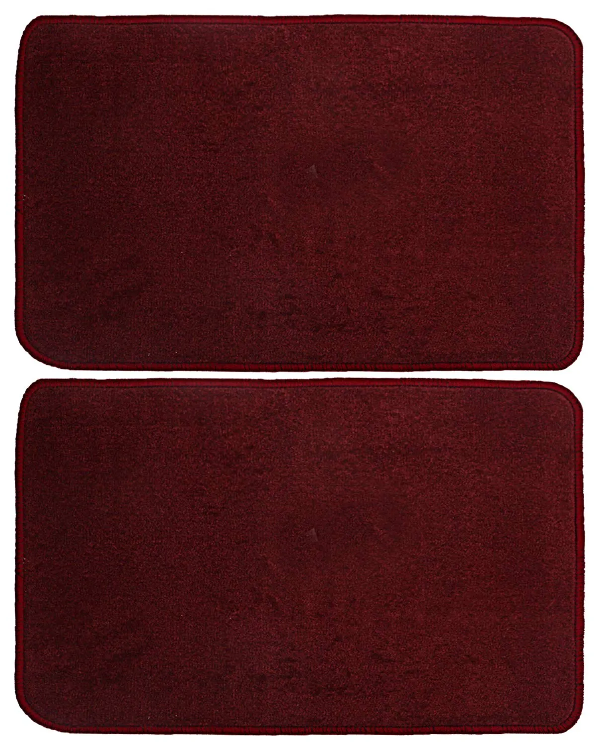 Kuber Industries Microfiber Anti Slip 2 Pieces Door Mat 22"x14", Maroon - CTKTC21905