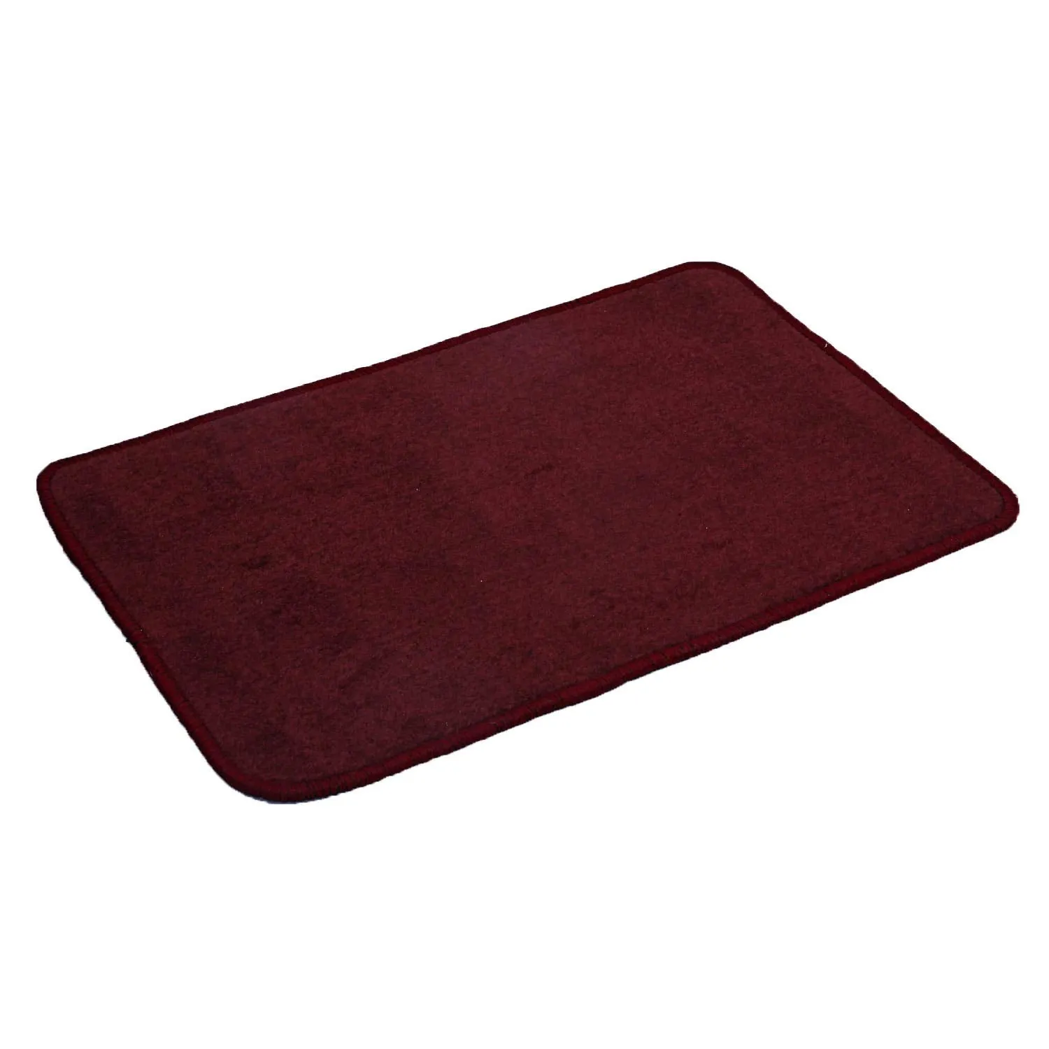 Kuber Industries Microfiber Anti Slip 2 Pieces Door Mat 22"x14", Maroon - CTKTC21905