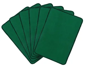 Kuber Industries Microfiber Anti Slip 6 Pieces Door Mat 22"x14", Green-CTKTC28345