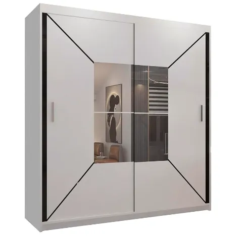 LHD Arizona Modern Sliding Wardrobe with Mirror Doors