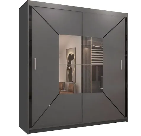 LHD Arizona Modern Sliding Wardrobe with Mirror Doors