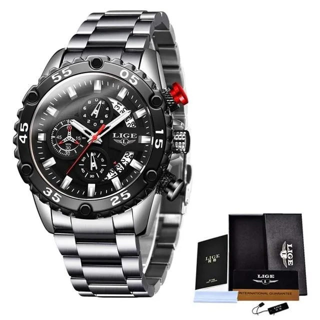 Men Quartz Sports Chronograph Casual Waterproof Wrist Watches