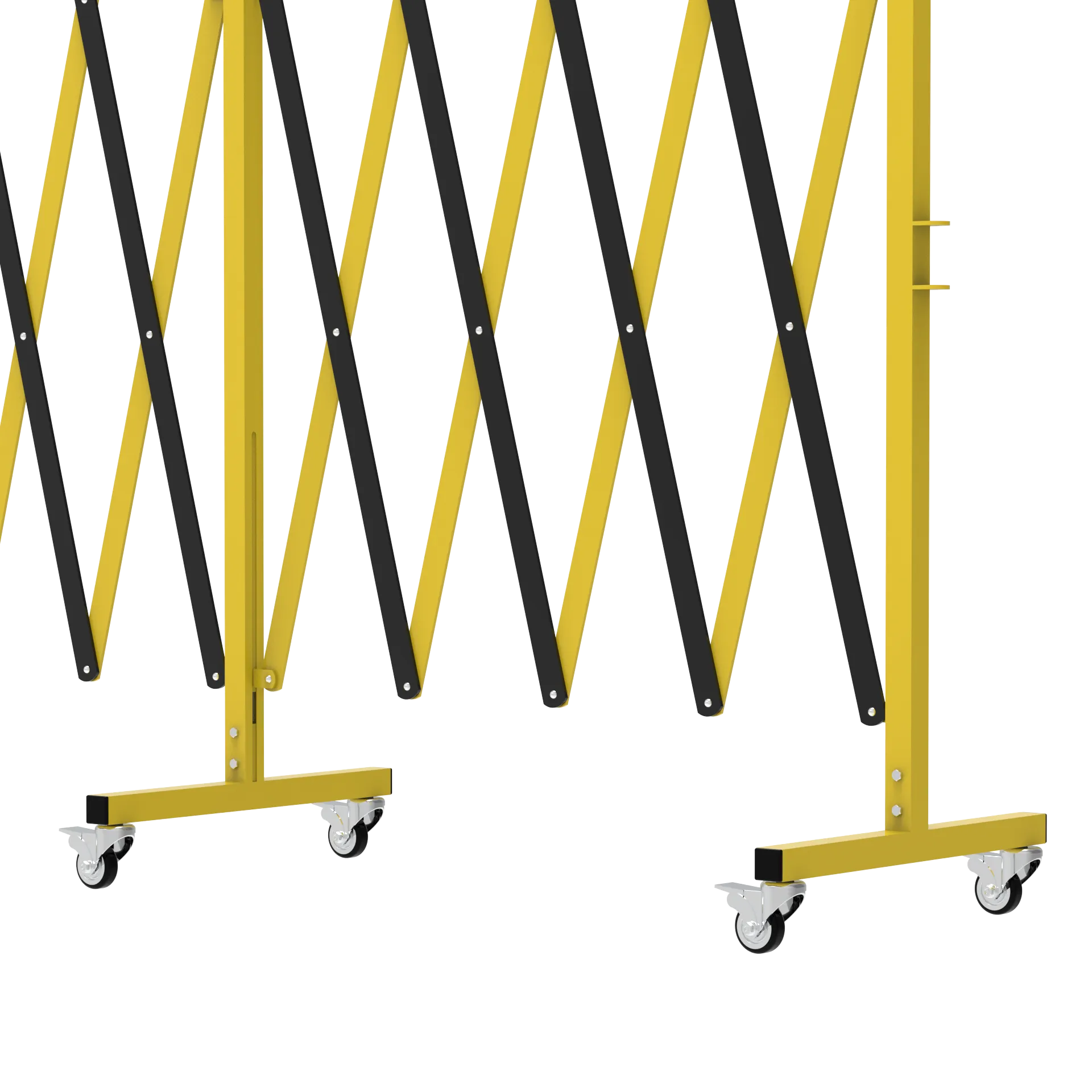 Metal Expandable Barricade, 16 Ft. and 11 Ft - Trafford Industrial