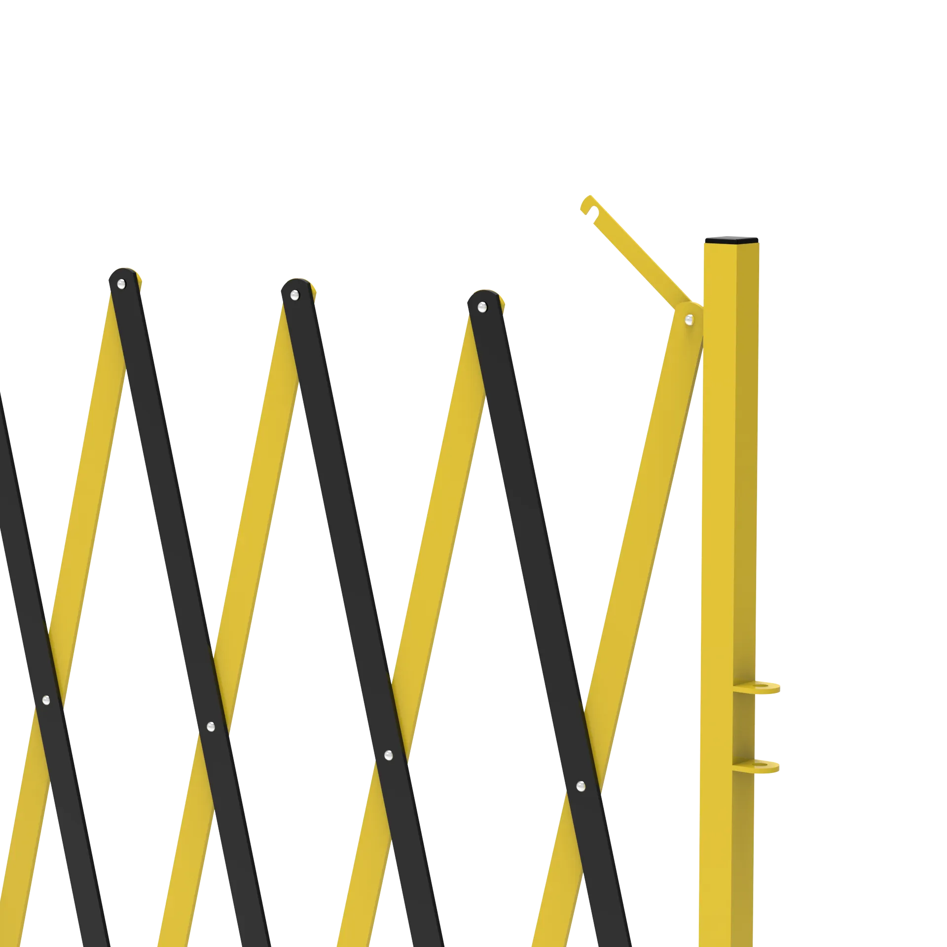 Metal Expandable Barricade, 16 Ft. and 11 Ft - Trafford Industrial