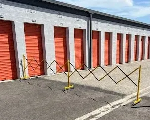 Metal Expandable Barricade, 16 Ft. and 11 Ft - Trafford Industrial