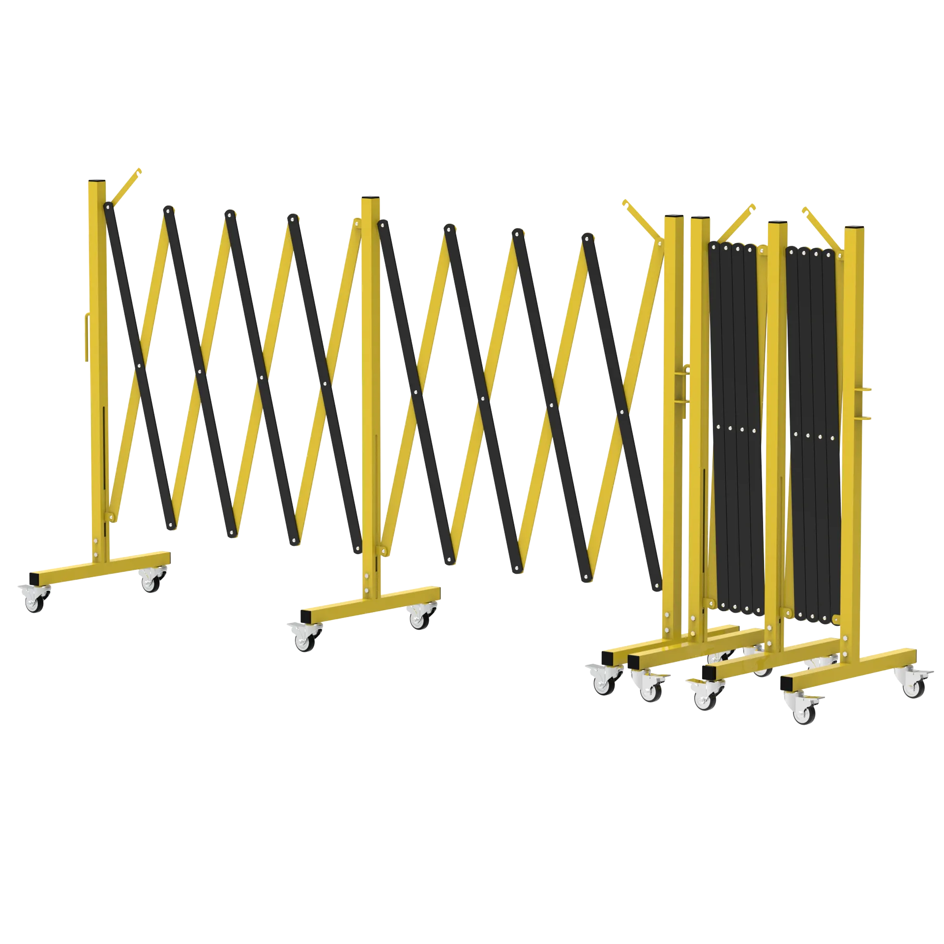 Metal Expandable Barricade, 16 Ft. and 11 Ft - Trafford Industrial