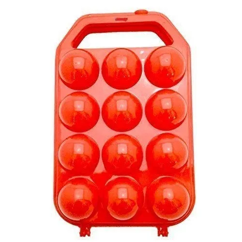 Plastic Egg Holder for Refrigerator Egg Tray with Lid, Kitchen Shockproof Plastic Egg Storage Container for Fridge, 12 Eggs Box