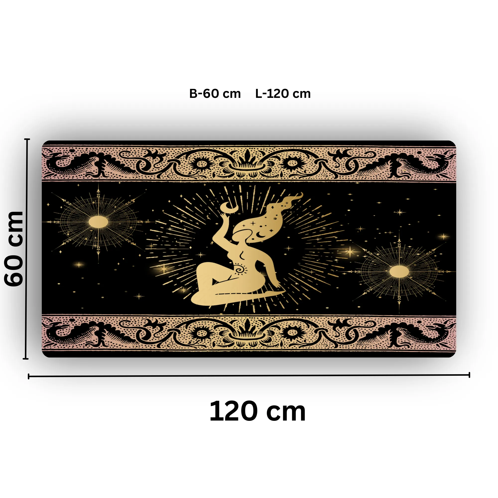 Premium PU Leather Mouse Pads | Non-Slip |Waterproof | Stylish & Durable | Celestial Wiccan Goddess