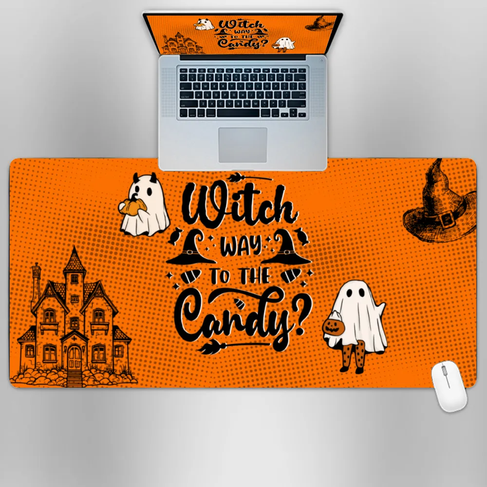 Premium PU Leather Mouse Pads | Non-Slip |Waterproof | Stylish & Durable | Halloween Witch