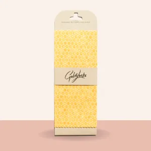 Reusable Beeswax Food Wraps: Honeycomb Single Medium