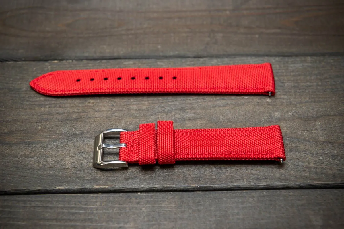 Sailcloth waterproof watch strap.