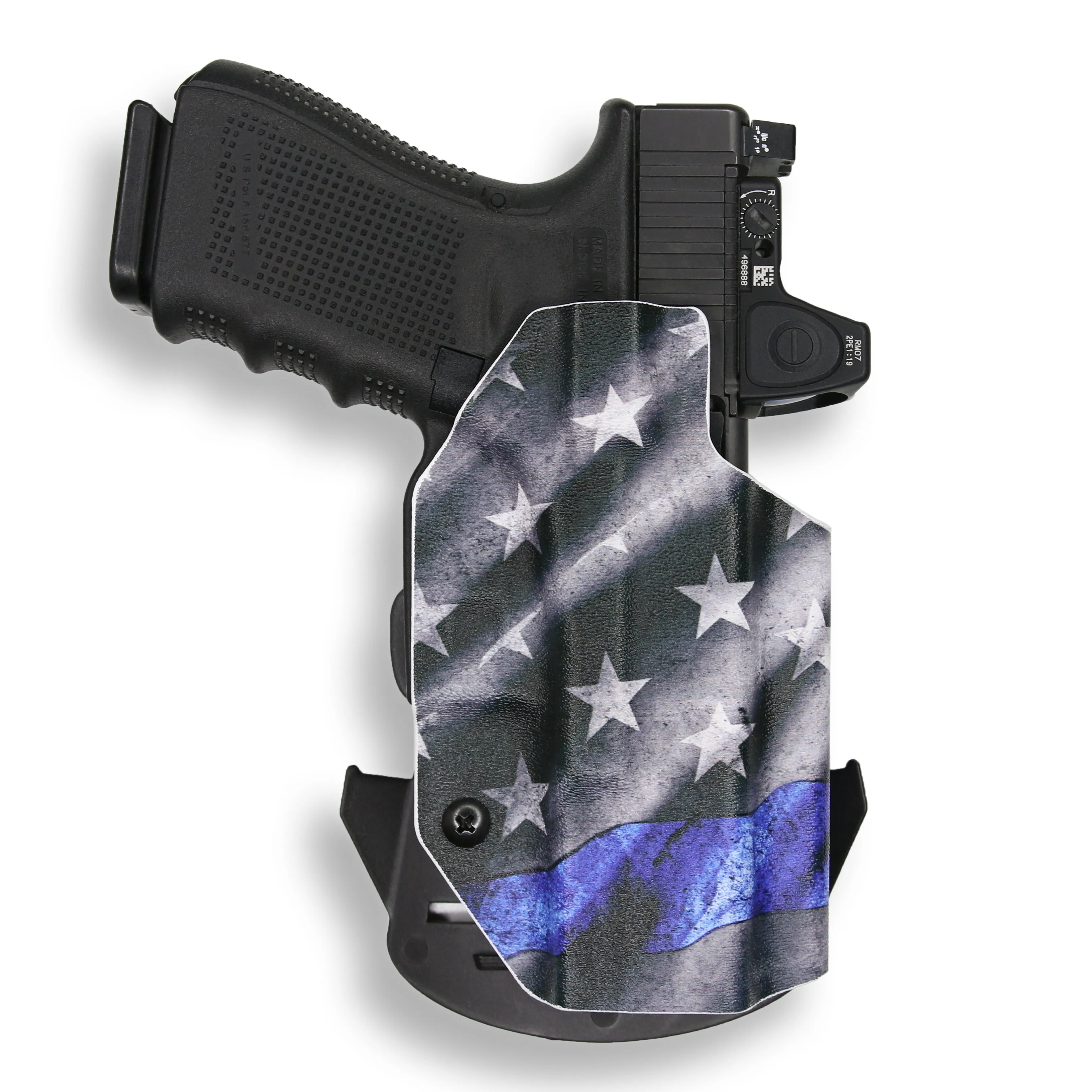 Smith & Wesson M&P / M2.0 4"/4.25" Compact 9/40 Manual Safety with Olight Baldr S Light Red Dot Optic Cut OWB Holster