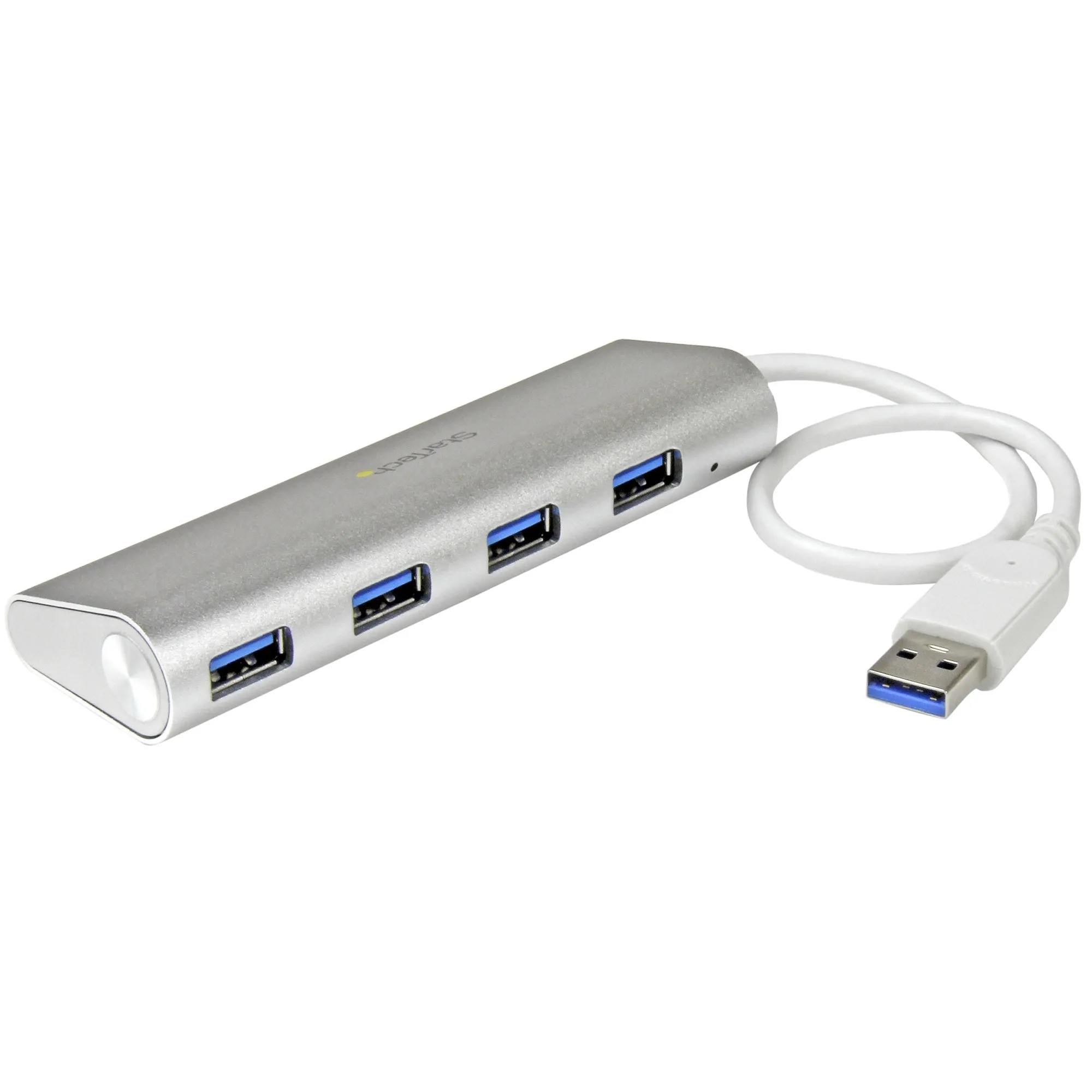 Startech.Com 4 Port Portable Usb 3.0 Hub With Built-In Cable - Aluminum And Compact Usb Hub (St43004ua) - Hub - 4 Ports