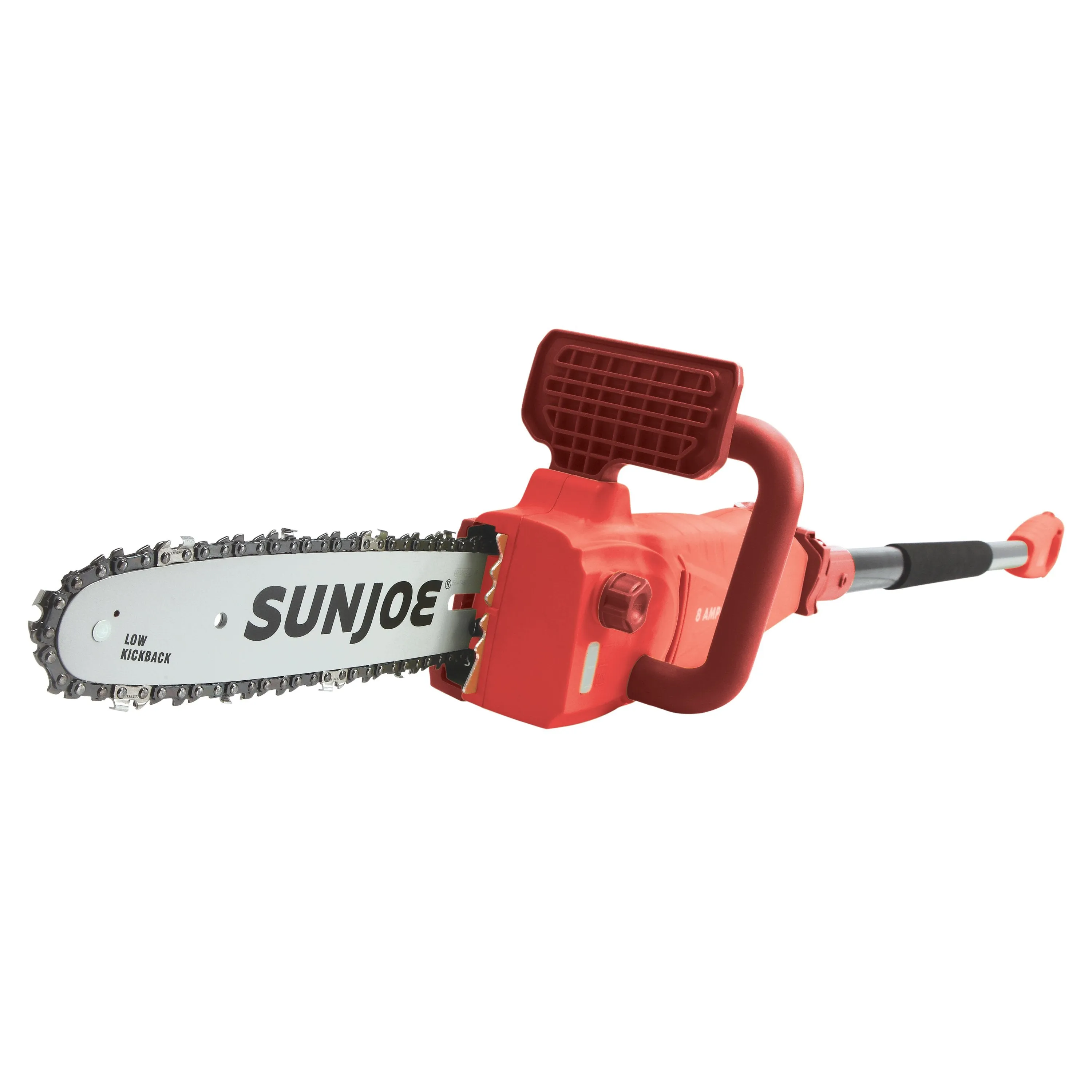 Sun Joe SWJ807E-Red-RM Electric Convertible Pole Chain Saw | 10 inch | 8.0 Amp (Certified Refurbished, Red)