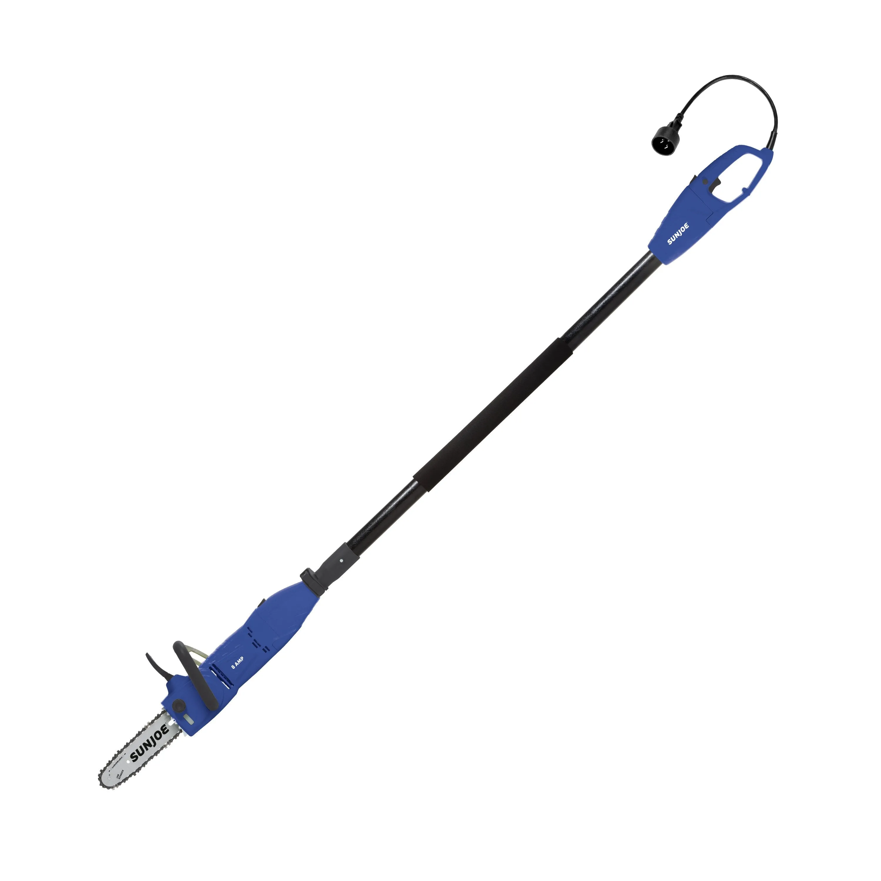 Sun Joe SWJ807E-SJB Electric Convertible Pole Chain Saw | 10 inch | 8.0 Amp (Blue)