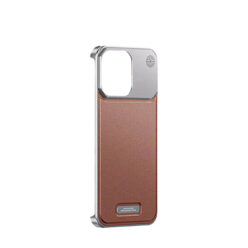 TITAN Luxury Leather Aromatherapy iPhone Case