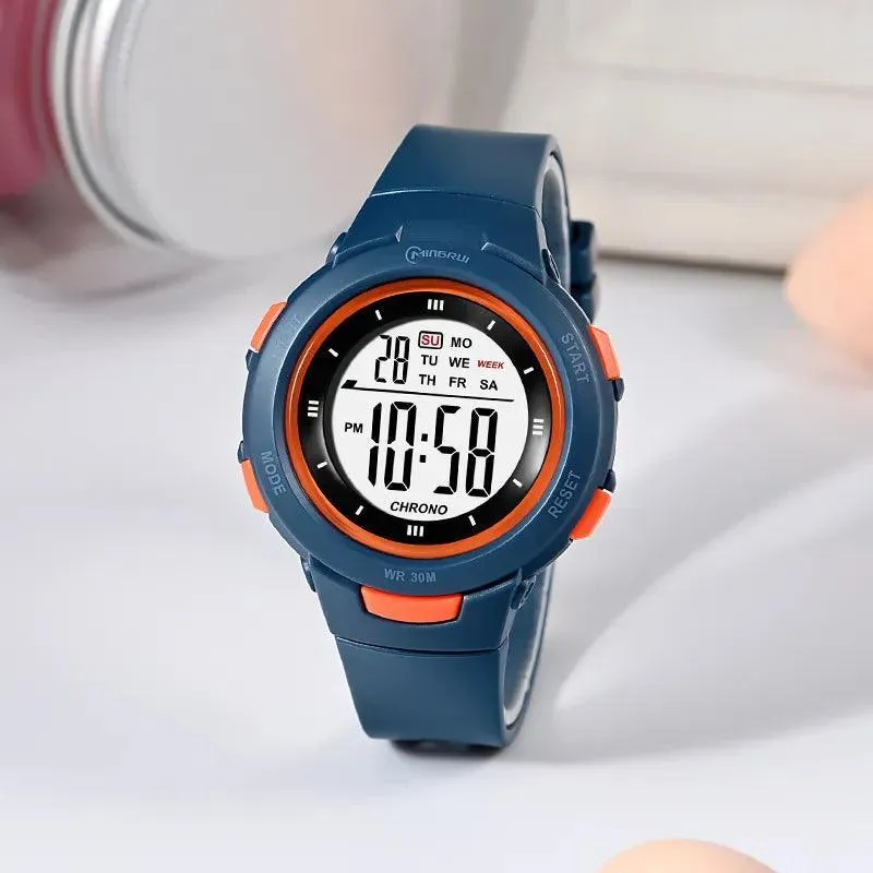 Trendy Waterproof Smart Watch for Kids: Durable & Luminous Timepiece