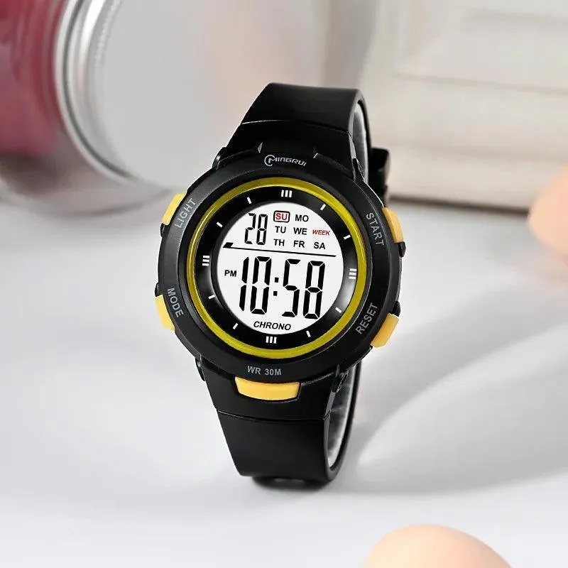 Trendy Waterproof Smart Watch for Kids: Durable & Luminous Timepiece