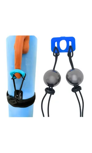 Universal Fit Penis Stretcher and Penis Weight Hanging Combo, 1.125lbs Weight Hanger with Two 9oz Steel Balls, One Knee Strap Penis Stretching System