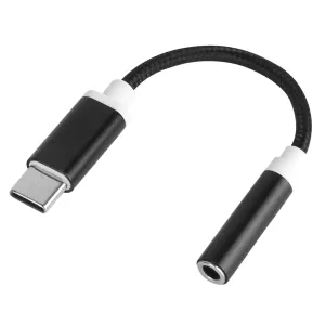 USB-C Type C Adapter Port to 3.5mm Aux Audio Jack Earphone Headphone Cable Cord