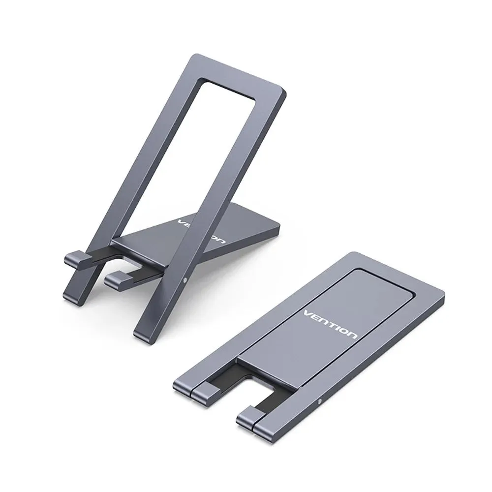 Vention Portable Phone Stand for Desk Black Aluminium Alloy Type