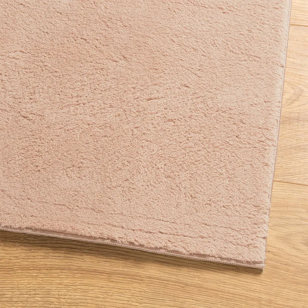 vidaXL HUARTE Blush Short Pile Rug - 200x280 cm | Soft, Fluffy & Non-Slip